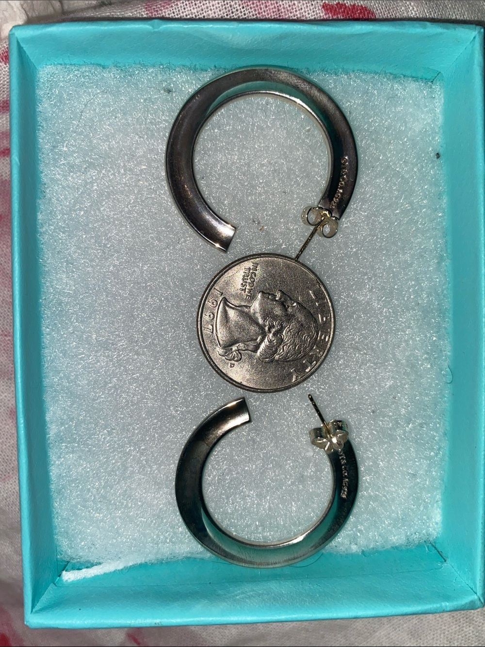Tiffany & Co. SS 1837 Hoop Earrings **RARE** - Picture 13 of 13